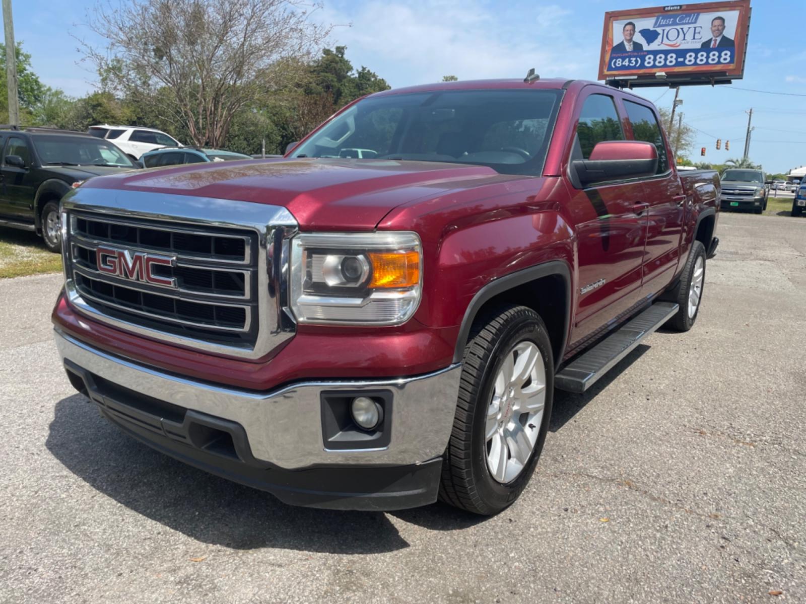 2014 RED GMC SIERRA 1500 SLE (3GTP1UEC5EG) with an 5.3L engine, Automatic transmission, located at 5103 Dorchester Rd., Charleston, SC, 29418-5607, (843) 767-1122, 36.245171, -115.228050 - Comfortable Interior with AUX/Bluetooth/Pandora, OnStar, Backup Camera, Dual Climate Control, Power Everything (windows, locks, seats, mirrors), Keyless Entry, Bed Liner, Running Boards, Tow Package, Alloy Wheels. Local Trade-in!! 195k miles Located at New Life Auto Sales! 2023 WINNER for Post & Co - Photo #2